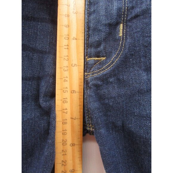 Hudson Jeans 26 Krista Super Skinny Grunge Denim Ripped Logo Stretch - Picture 6 of 14